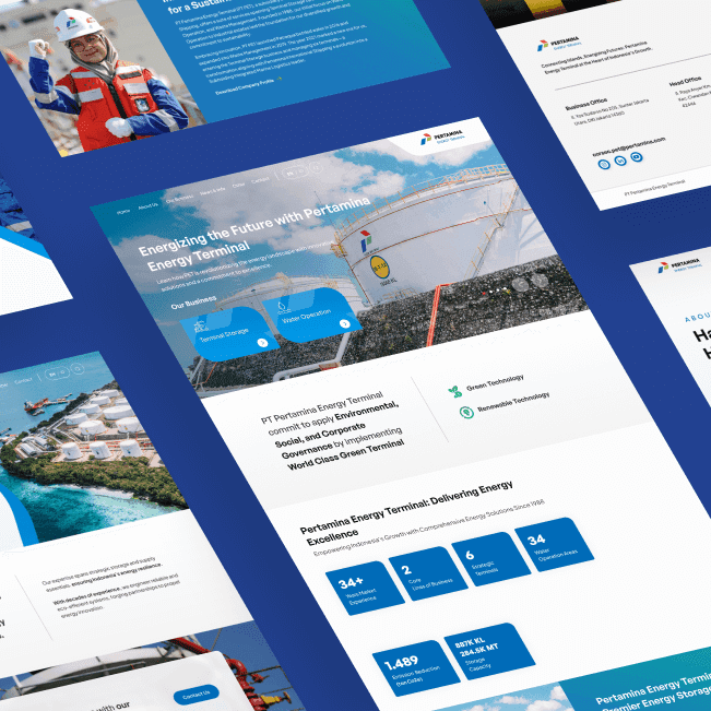 Web Design & Development — Pertamina Energy Terminal